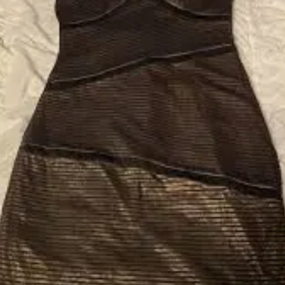NWT BCBGmaxazria Sven Cross Strap Corseted Bandage Mini Dress - Picture 7 of 12